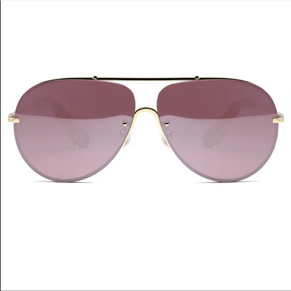 Elizabeth and James Rider Sunglasses pink and gold